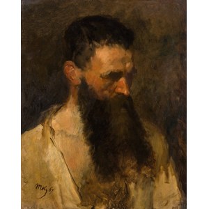 Mihály von Munkácsy Umkreis: Mann mit Bart (Studienkopf)