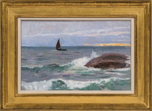 Alfred Zoff: Segelboot bei Concarneau