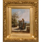 Leontine von Littrow: Zwei Kinder am Brunnen
