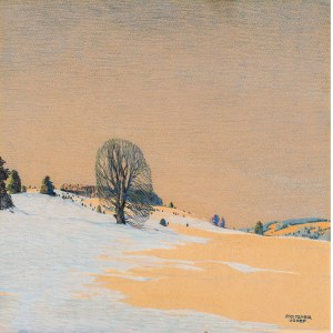 Josef Stoitzner: Baum bei Schneeschmelze