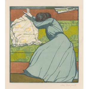Maximilian Kurzweil: Der Polster (Martha Kurzweil auf dem Divan sitzend)