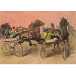 Carl Franz Bauer: Beim Trabrennen