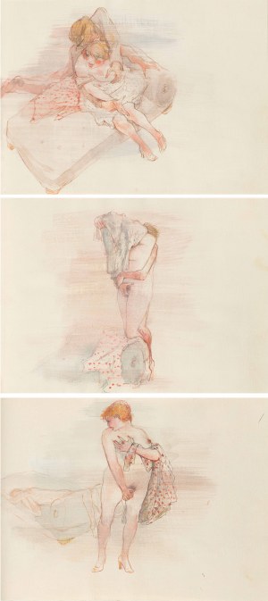 Otto Rudolf Schatz: Mappe mit 18 erotischen Darstellungen