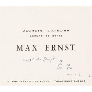 Max Ernst: Autograph