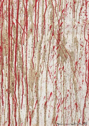 Hermann Nitsch: o.T. (Schüttbild)