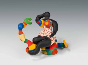 Niki de Saint Phalle : Nana assise sur un serpent