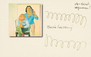 Maria Lassnig: Lassnig: autogram: Maria Lassnig