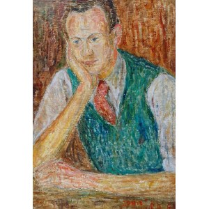 Roman ARTYMOWSKI (1919-1993), Portret mężczyzny - Autoportret (?), 1945