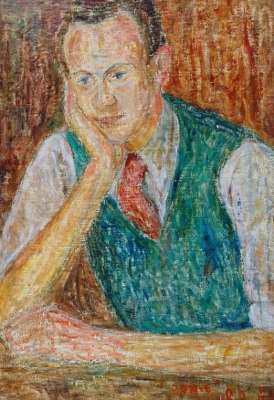 Roman ARTYMOWSKI (1919-1993), Portret mężczyzny - Autoportret (?), 1945