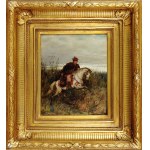 Ludwik Gędłek (1847 Kraków - 1904 Wiedeń), Krakus pędzący na koniu