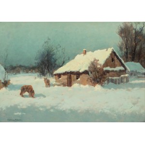 Wiktor Korecki (1890 Kamieniec Podolski - 1980 Milanówek), zima