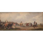 Alfred Steinacker (A.Derfla) (1838-1914), Scena na targu