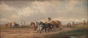 Alfred Steinacker (A.Derfla) (1838-1914), Wyjazd ze wsi