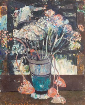 Joseph Pressmane (1904 Berestecz - 1967 Paris), Vase avec fleurs