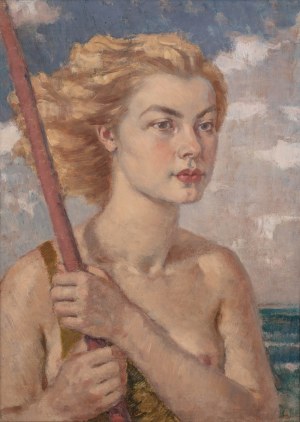 Albert Lipczinski (1876 Lebork - 1974 Sopot), Ritratto di donna