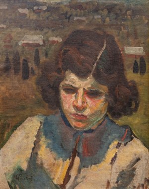 Friedrich Pautsch (1887 Delatyn - 1950 Krakov), Portrét dievčaťa
