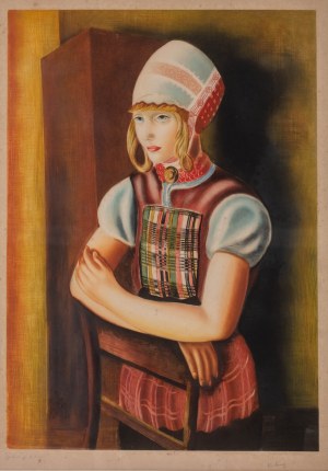 Moses Kisling (1891 Krakow - 1953 Sanary-sur-Mer), Portrait of a Woman