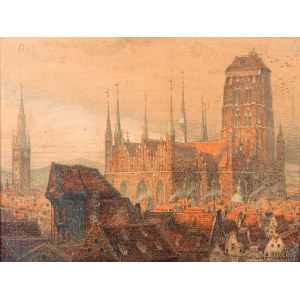Theodor Urtnowski (1881 Toruń - 1963 Akwizgran), Gdańsk. Kościół Mariacki