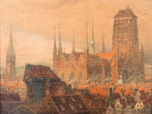 Theodor Urtnowski (1881 Toruń - 1963 Akwizgran), Gdańsk. Kościół Mariacki