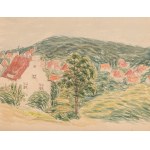 Władysław Brzosko (1912 Czyta/Syberia-2011 Arizona), Widok z Górnego Sopotu - praca dwustronna