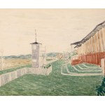 Władysław Brzosko (1912 Czyta/Syberia-2011 Arizona), Hipodrom, 1949 r.