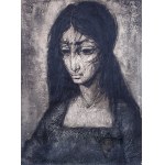 Maciej Lachur (1927 Zagórze - 2007 Otwock), Portret kobiety (z cyklu Ghetto)