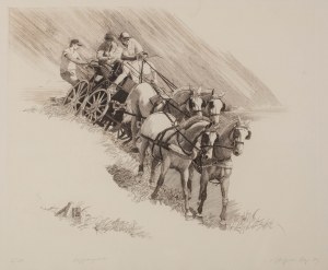 Zbigniew Czop (b. 1943 Nowy Sącz), Carriage driving, 1989.