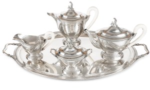 Empire style coffee and tea service, 20th century.