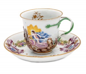Cup and saucer, Herend, 1940-1941