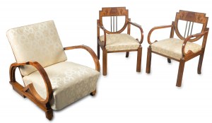 Art Déco style furniture set, 1925-35