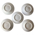 Zestaw 5 porcelanowych talerzy, Limoges, Francja / Charles Field Haviland, Gerard, Dufraesseix & Morel