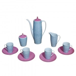Coffee service Goplana, designed by Wincenty Potacki (1904-2001), Ćmielów porcelain, 1960s
