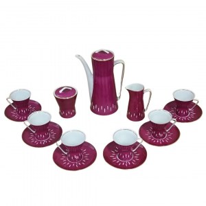 Coffee service Ida, designed by Wincenty Potacki (1904-2001), Ćmielów porcelain, 1960s