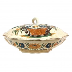 Vintage soup tureen in French faience
