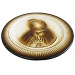Decorative plate with an image of Our Lady of the Dawn Gate