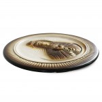 Decorative plate with an image of Our Lady of the Dawn Gate