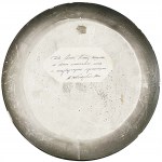 Decorative plate with an image of Our Lady of the Dawn Gate
