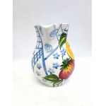 Decorative faience jug, hand-painted