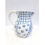 Decorative faience jug, hand-painted