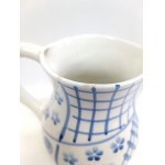 Decorative faience jug, hand-painted