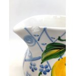 Decorative faience jug, hand-painted