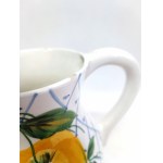 Decorative faience jug, hand-painted