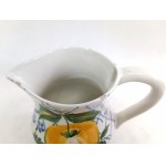 Decorative faience jug, hand-painted