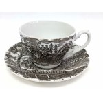 Porcelanowa filiżanka ze spodkiem, Myott Royal Mail Fine Staffordshire Ware