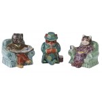 Duży zestaw figurek i obiektów porcelanowych i szklanych