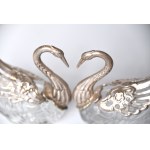 Pair of swans - salt and pepper shakers, France, 1950s