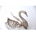 Pair of swans - salt and pepper shakers, France, 1950s