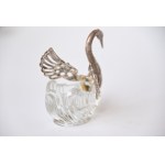 Pair of swans - salt and pepper shakers, France, 1950s
