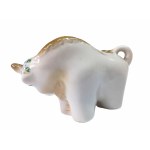 Bull figurine, Polonetsk Artistic Ceramics Plant of the PZHK, Polonné