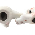 Pair of figurines On the mountainside and Girl, designed by Valentina Mikhailovna Tregubova, Korosten KFZ Porcelain Factory, Korosten